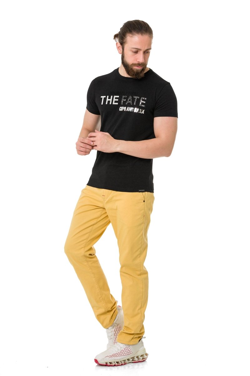 CT735 Herren T-Shirt mit schickem Brustprint