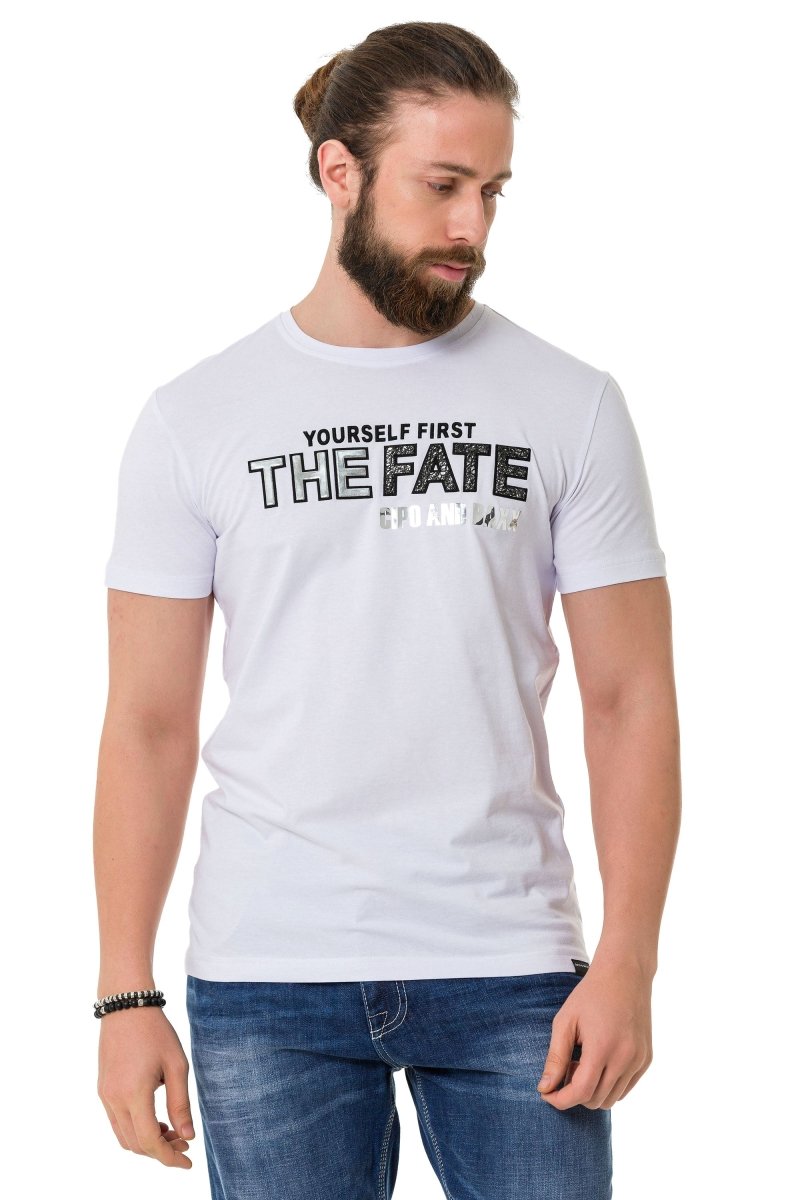 CT735 Herren T-Shirt mit schickem Brustprint