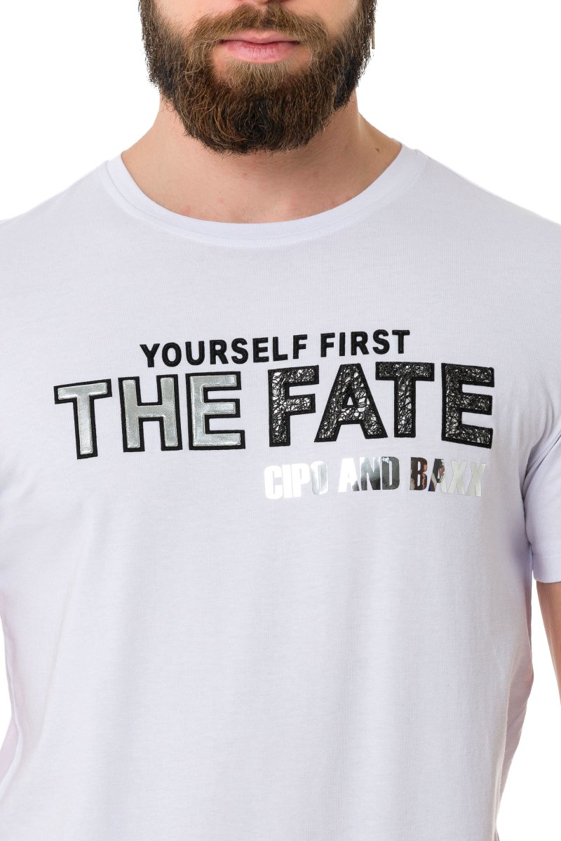 CT735 Herren T-Shirt mit schickem Brustprint