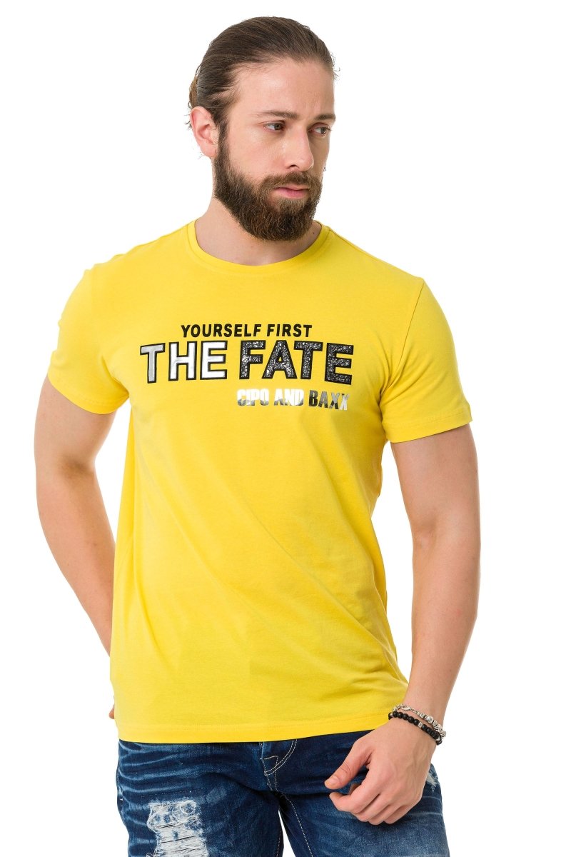 CT735 Herren T-Shirt mit schickem Brustprint