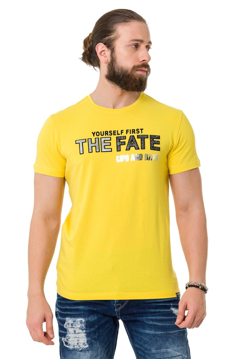 CT735 Herren T-Shirt mit schickem Brustprint