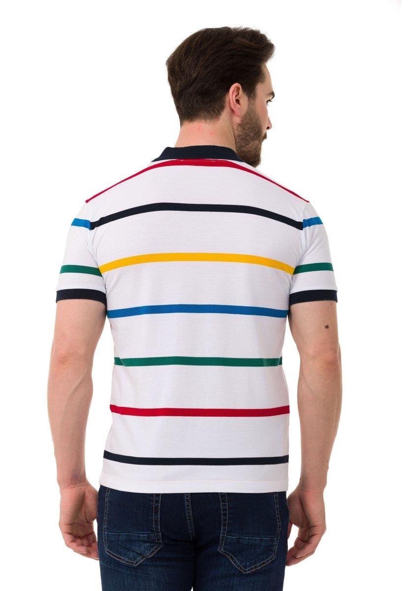 CT749 Camiseta para hombres  con un patrón de tiras de moda