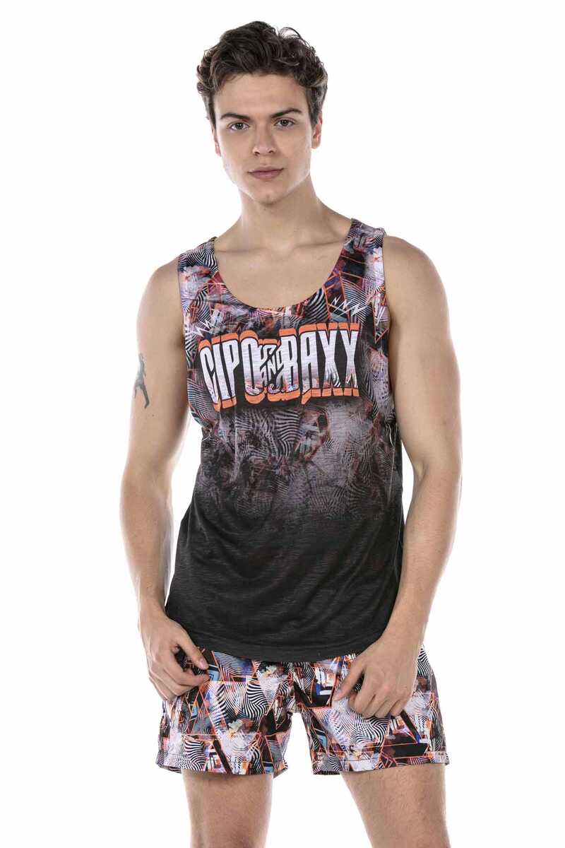 CUK 244 Hombres de color naranja traje de baño