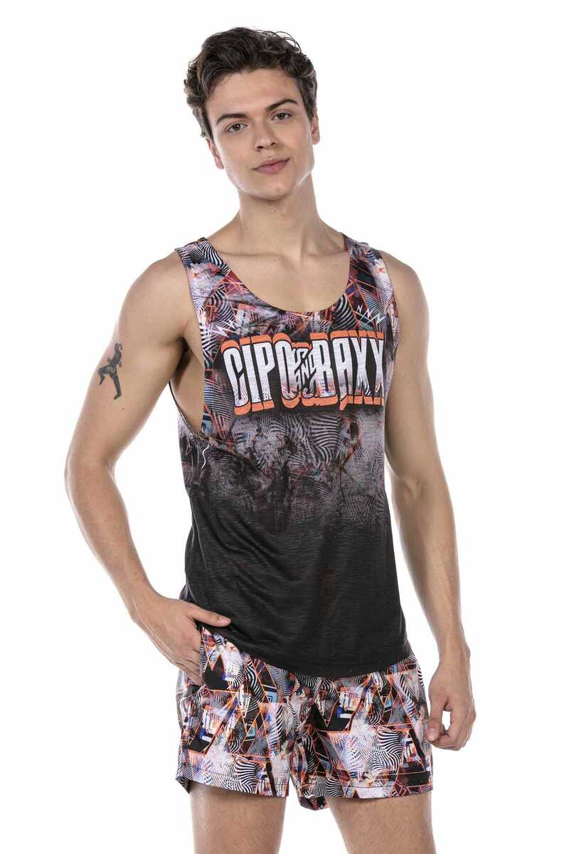 CUK 244 Hombres de color naranja traje de baño