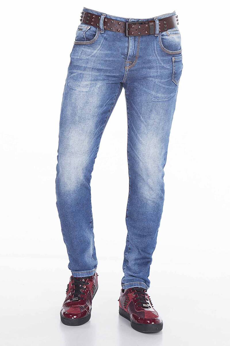 CD376 Heren comfortabele jeans in de klassieke 5-pocket-stijl