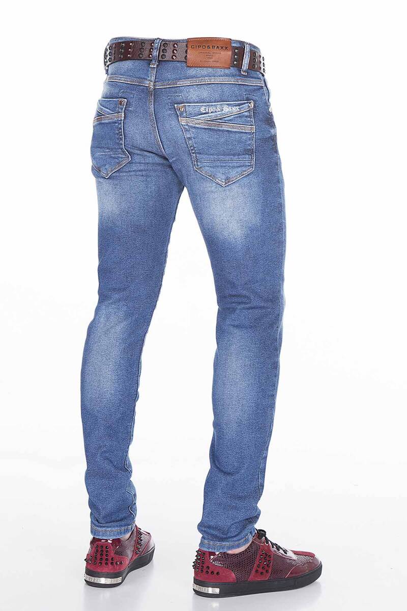 CD376 Heren comfortabele jeans in de klassieke 5-pocket-stijl