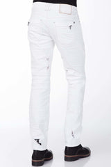 CD215 Herren Slim-Fit-Jeans mit stylishen Reißverschlusstaschen
