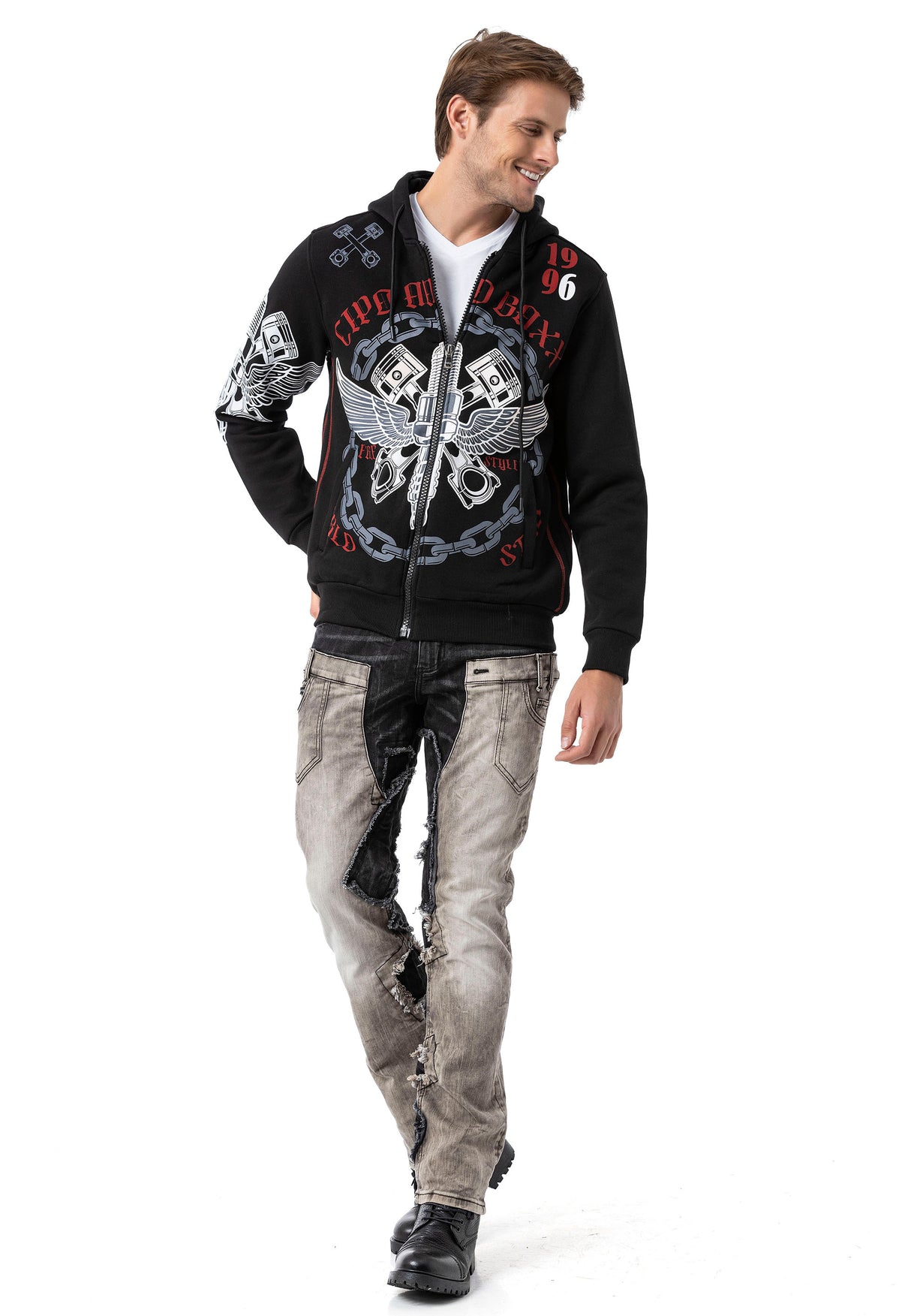 CL572 bluza męska z kapturem