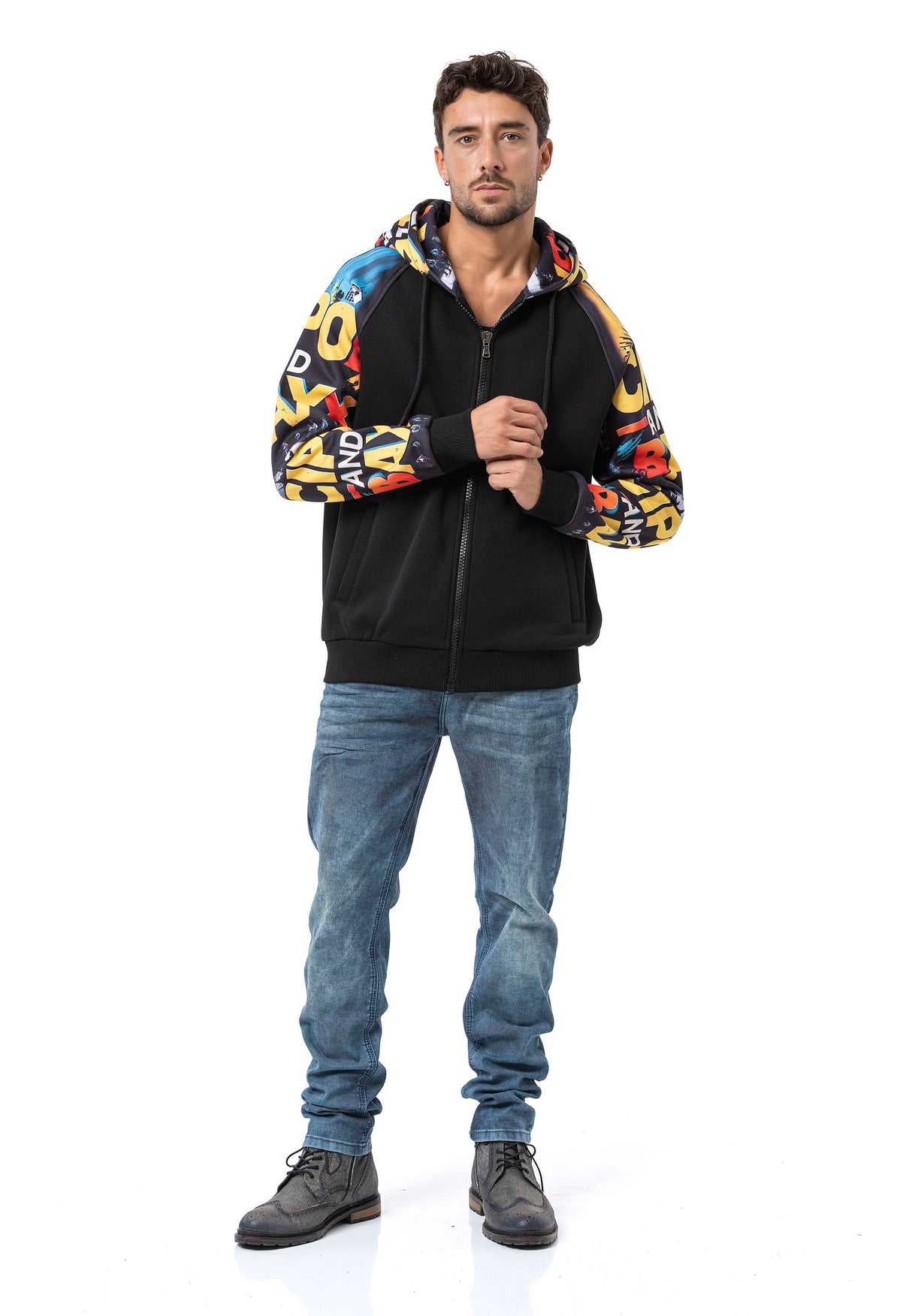 CL589 bluza męska z kapturem