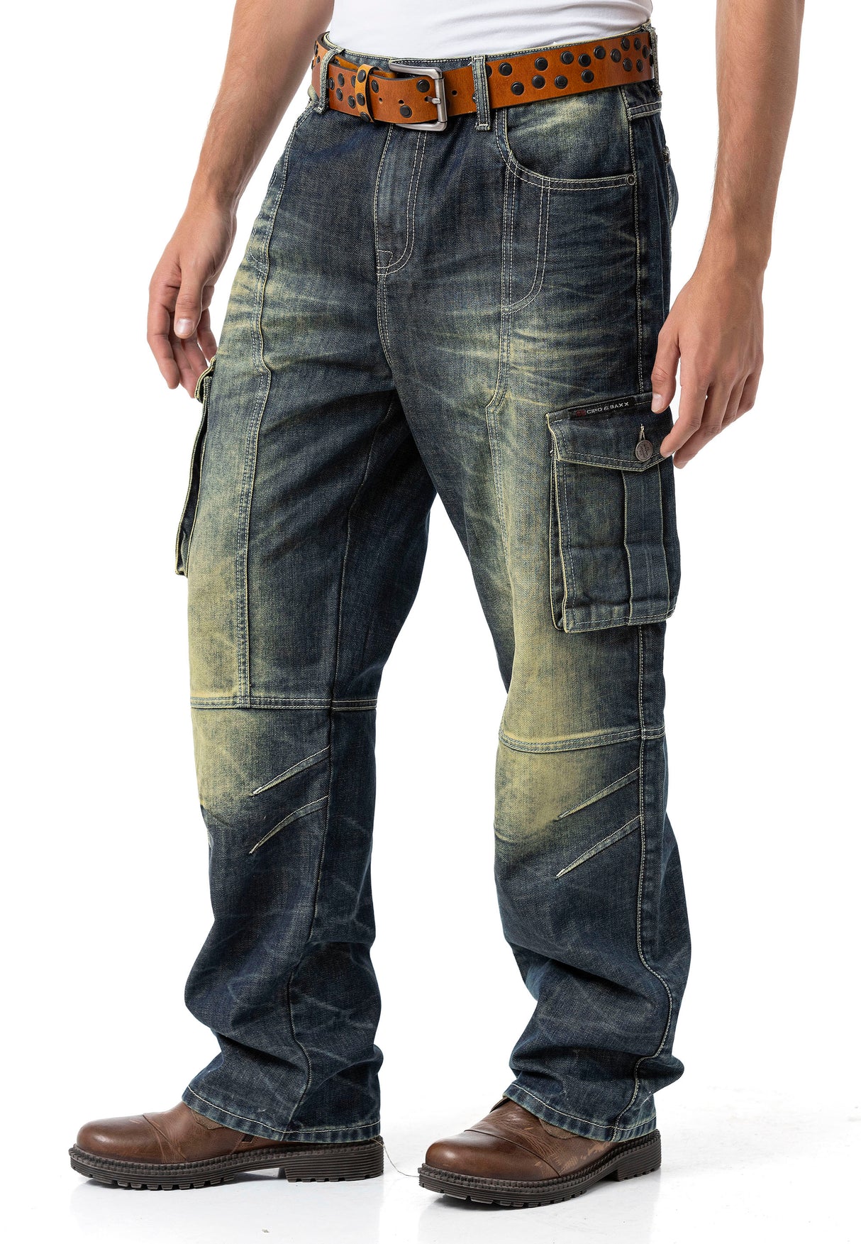 CD897 Herren Jeans – Over Size, Loose Fit, Dirty Wash