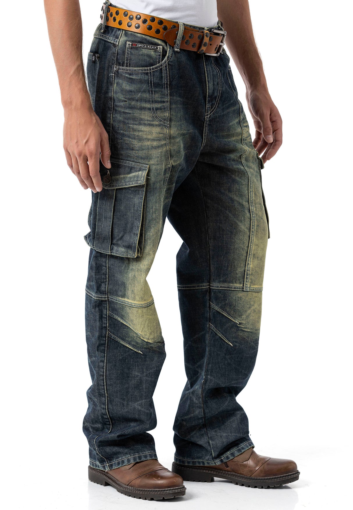 CD897 Herren Jeans – Over Size, Loose Fit, Dirty Wash