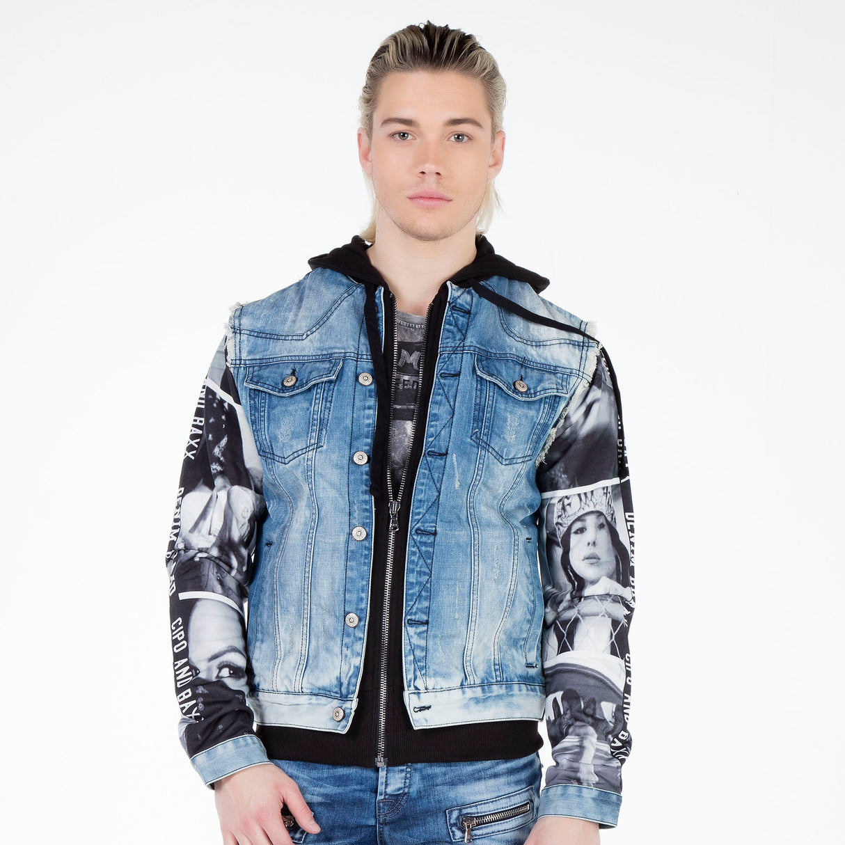 CJ124 kurtka jeansowa męska