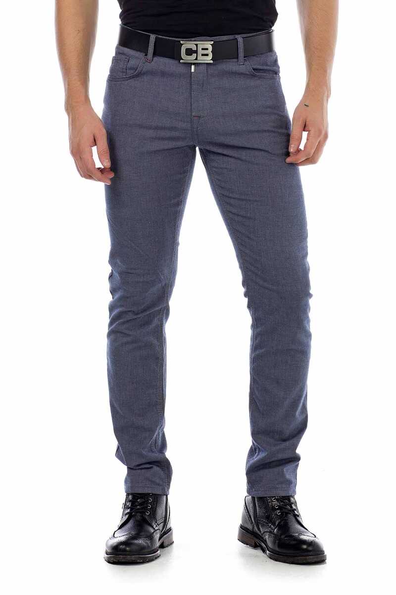 Pantalones de tela para hombres CD372C en el corte de ajuste delgado de moda