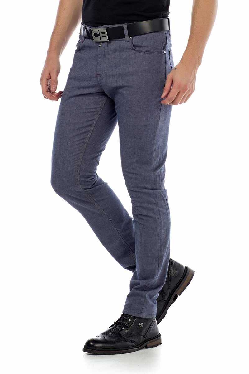 Pantalones de tela para hombres CD372C en el corte de ajuste delgado de moda