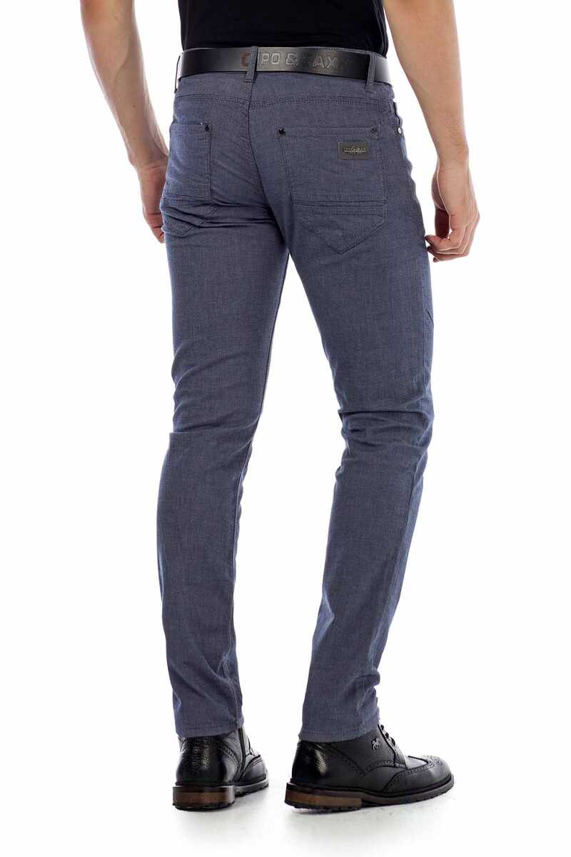 Pantalones de tela para hombres CD372C en el corte de ajuste delgado de moda