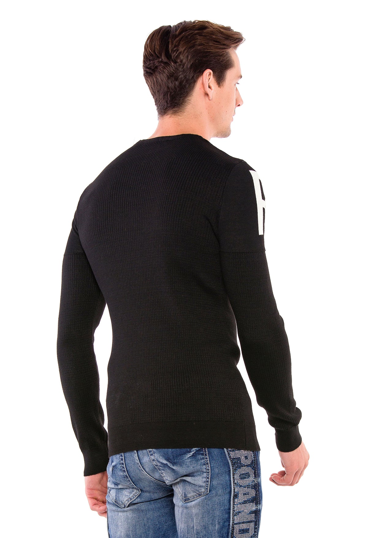 CP202 sweter męski z napisem