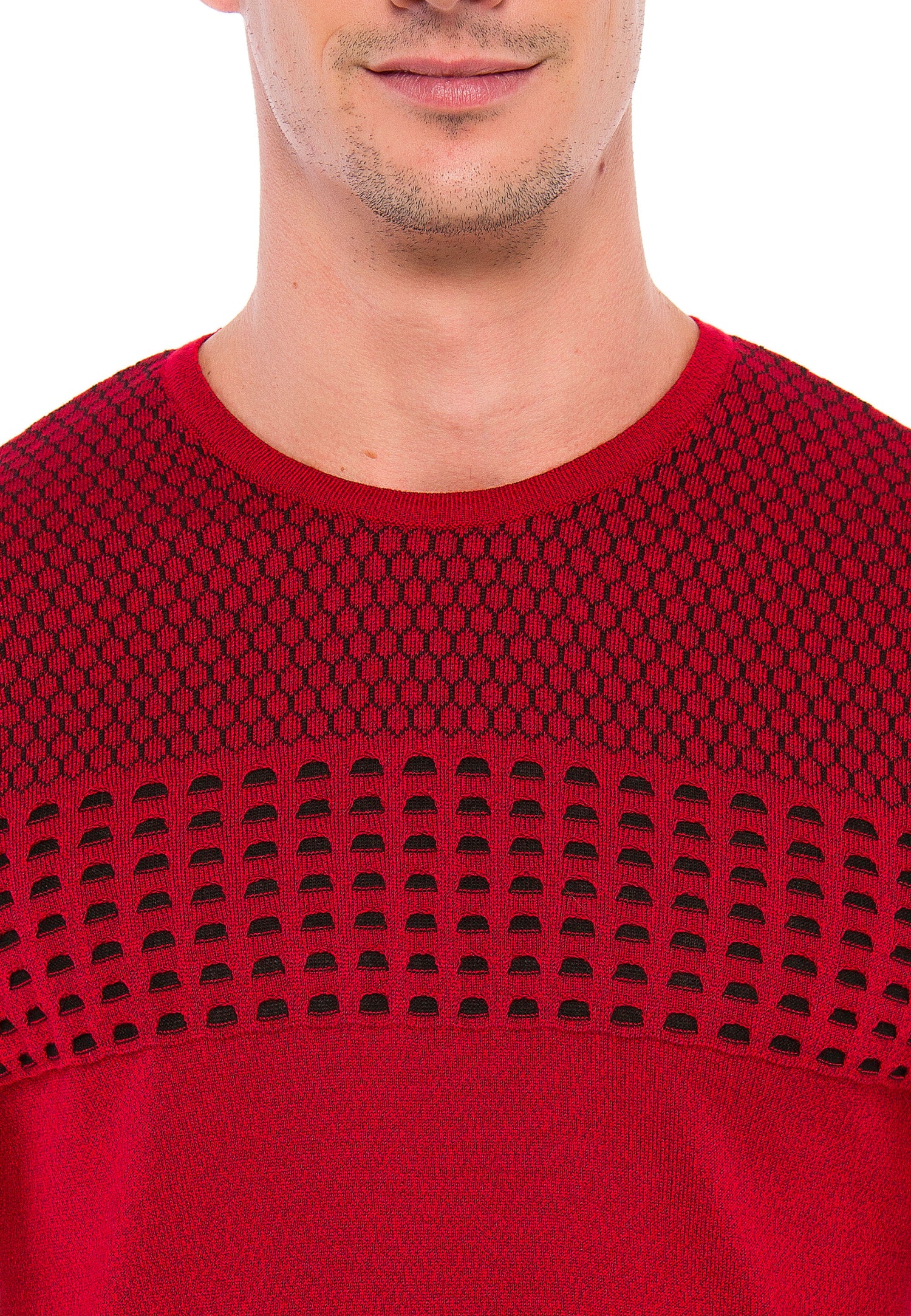 CP197 sweter męski z wzorem