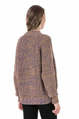 WP237 Damen Pullover Strickpullover in meliertem Design