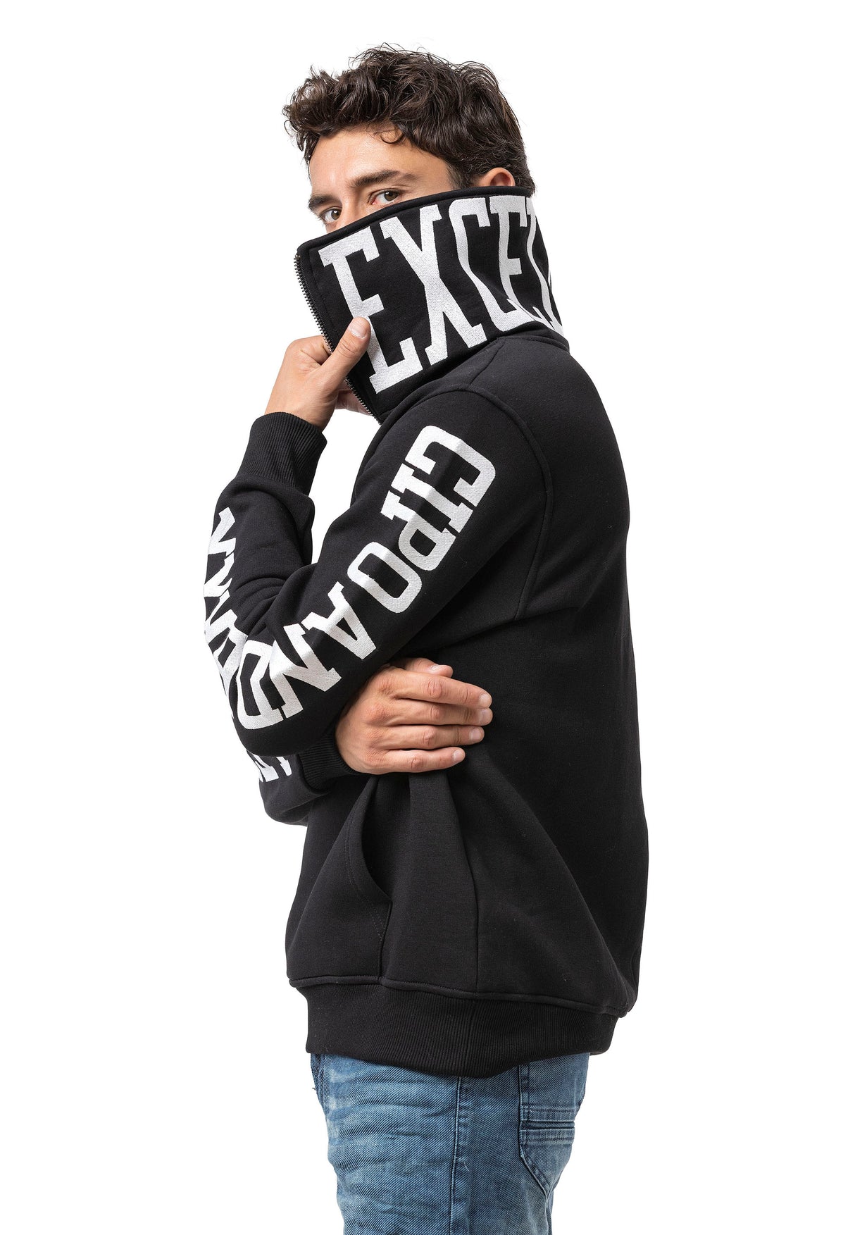 CL605 bluza męska z kołnierzem