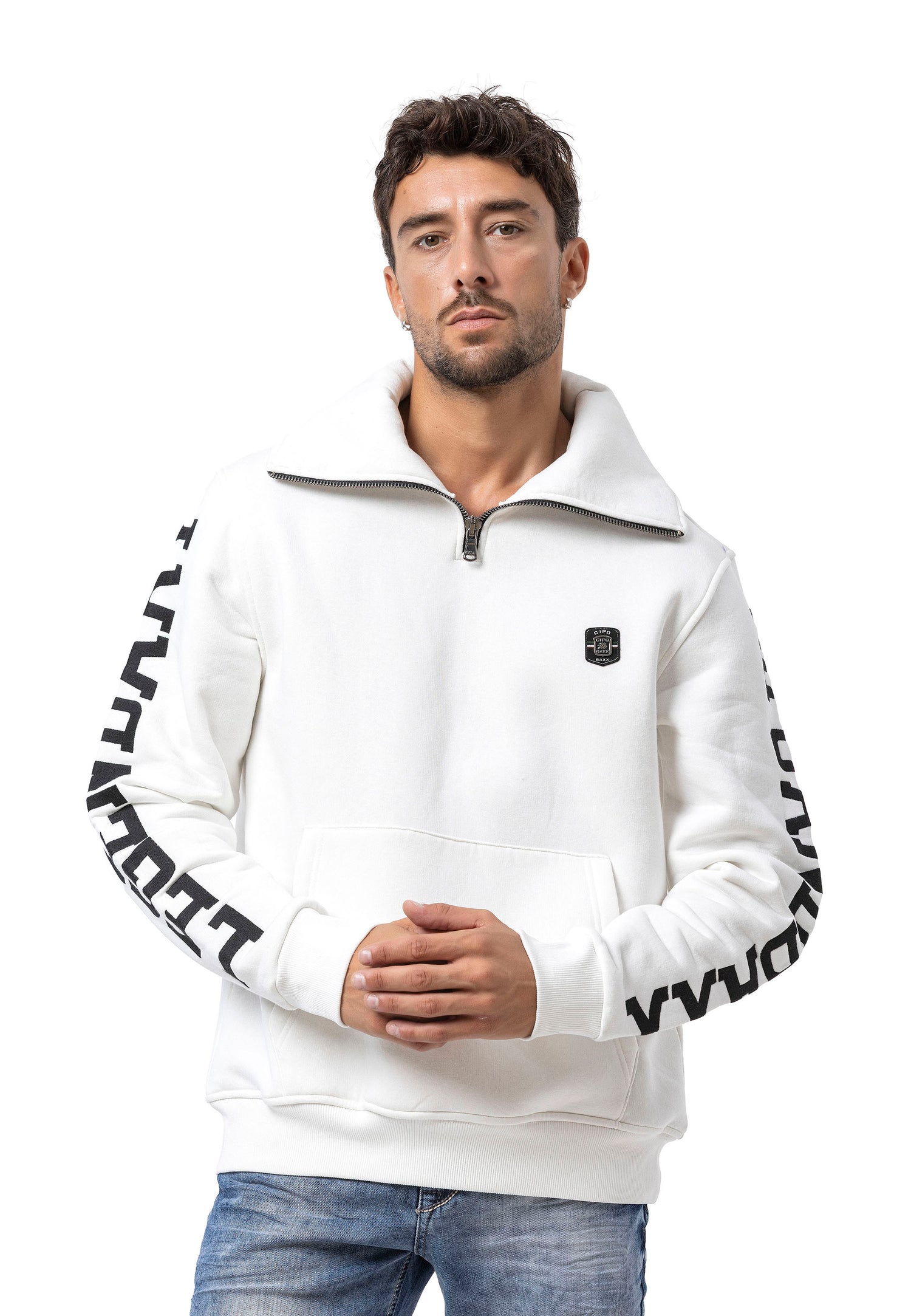 CL605 bluza męska z kołnierzem