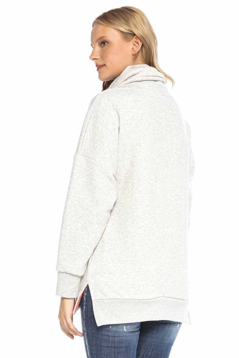 WL242 Damen Sweatshirt mit hohem Schallkragen