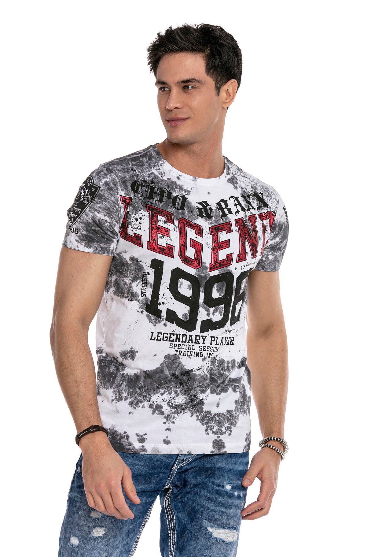 CT639 t-shirt męski z nadrukiem
