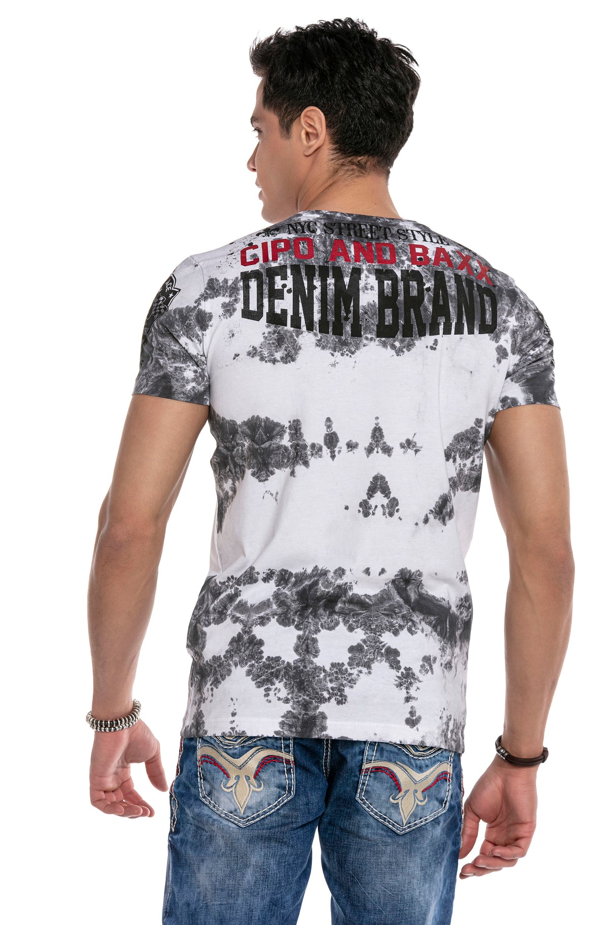 CT639 t-shirt męski z nadrukiem