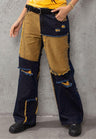 WD527 Damen Jeans im Punk Look