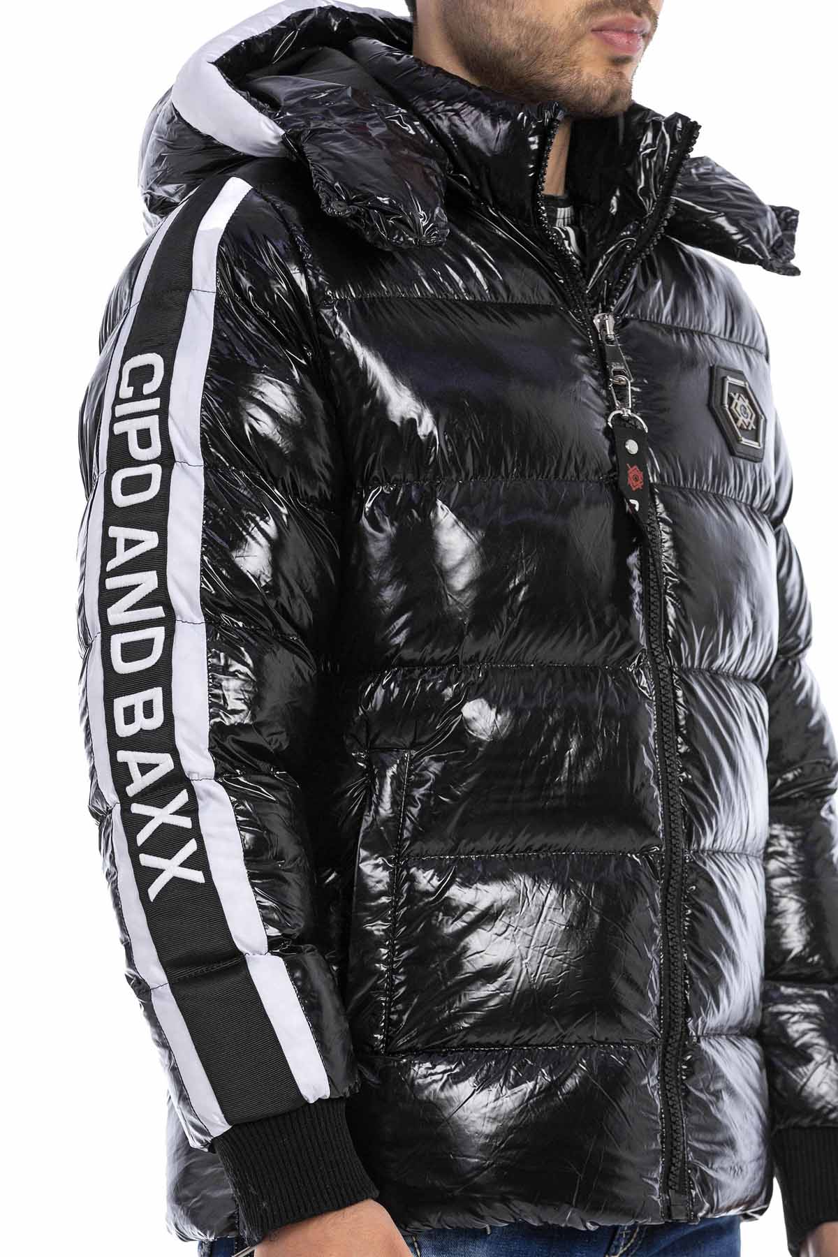 CM191 Herren Winterjacke – mit abnehmbarer Kapuze & funktionalen Details