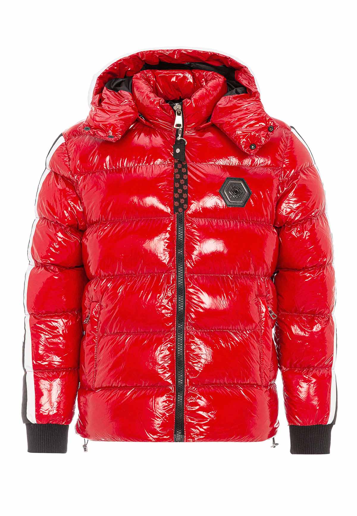 CM191 Herren Winterjacke – mit abnehmbarer Kapuze & funktionalen Details