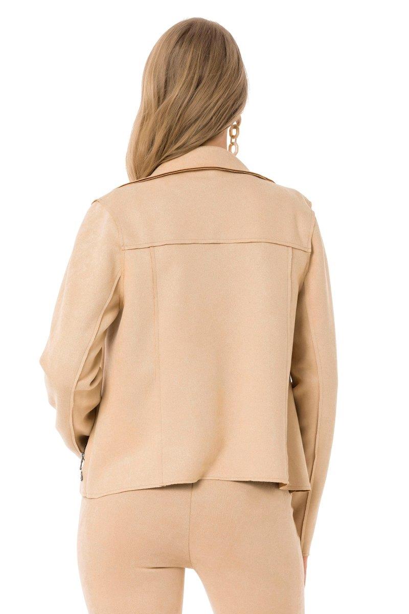 WJ202 Damen Wildleder-Jacke mit elegant Look