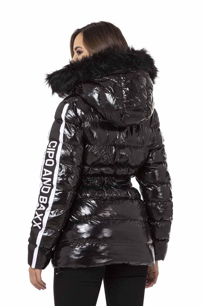 WM123 Damen Winterjacke mit tollem Glanz-Design