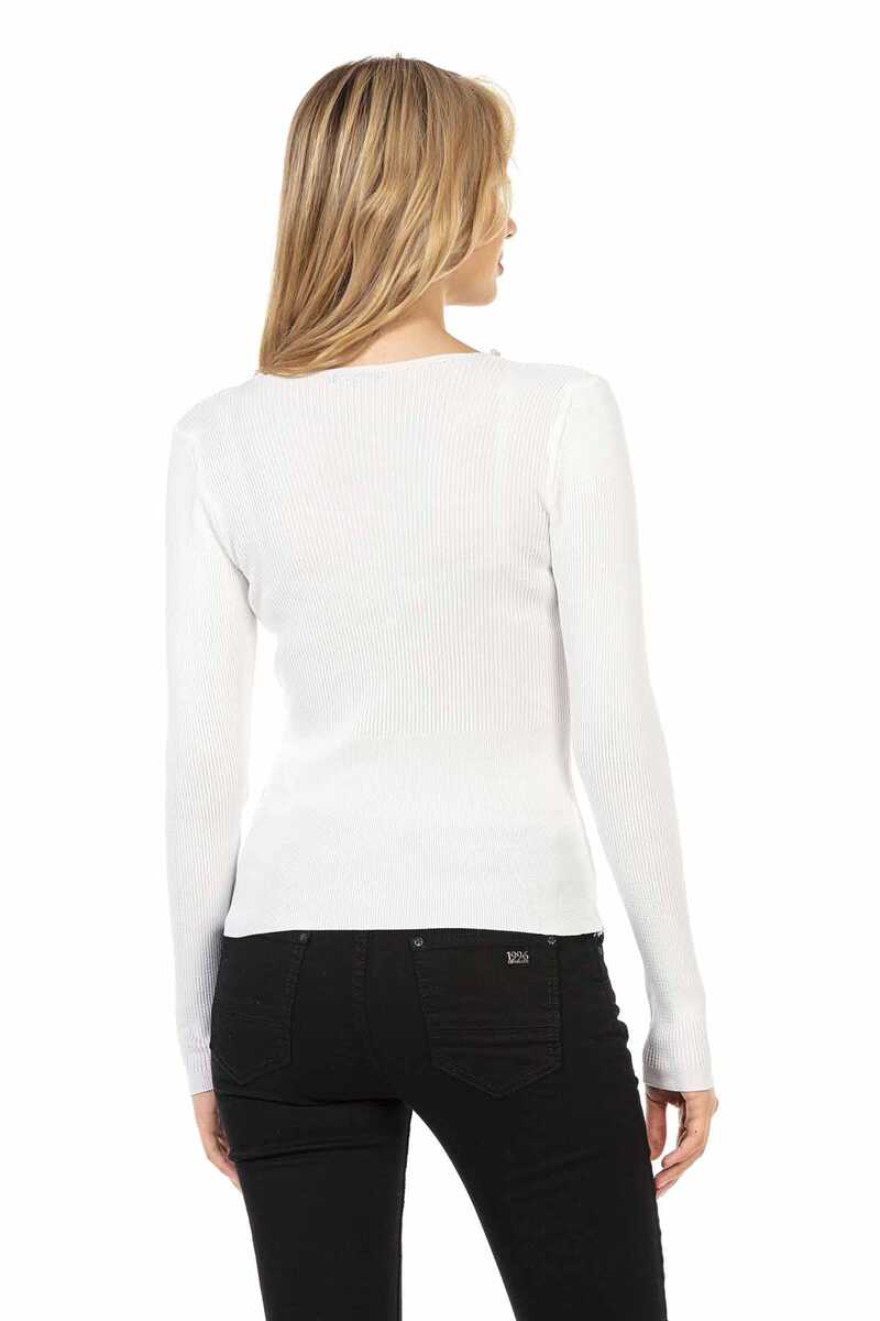 WP207 Femmes tricoter les pulls avec une garniture de perle décorative