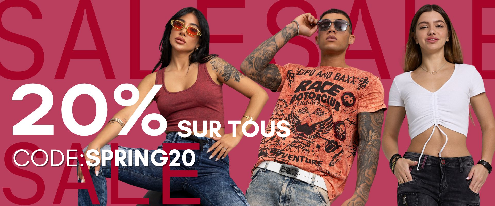 20 % de réduction sur toutes vos commandes.