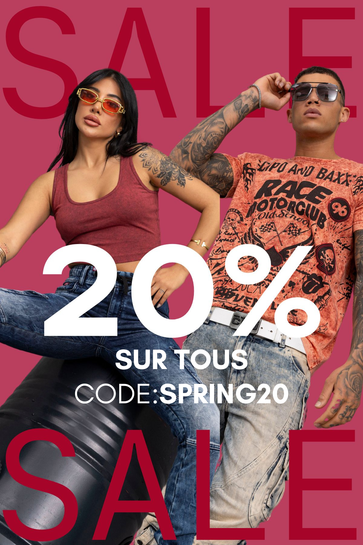 20 % de réduction sur toutes vos commandes.