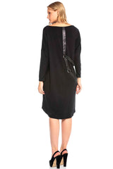 WY132 Femme Jersey Robe avec applications extravagantes