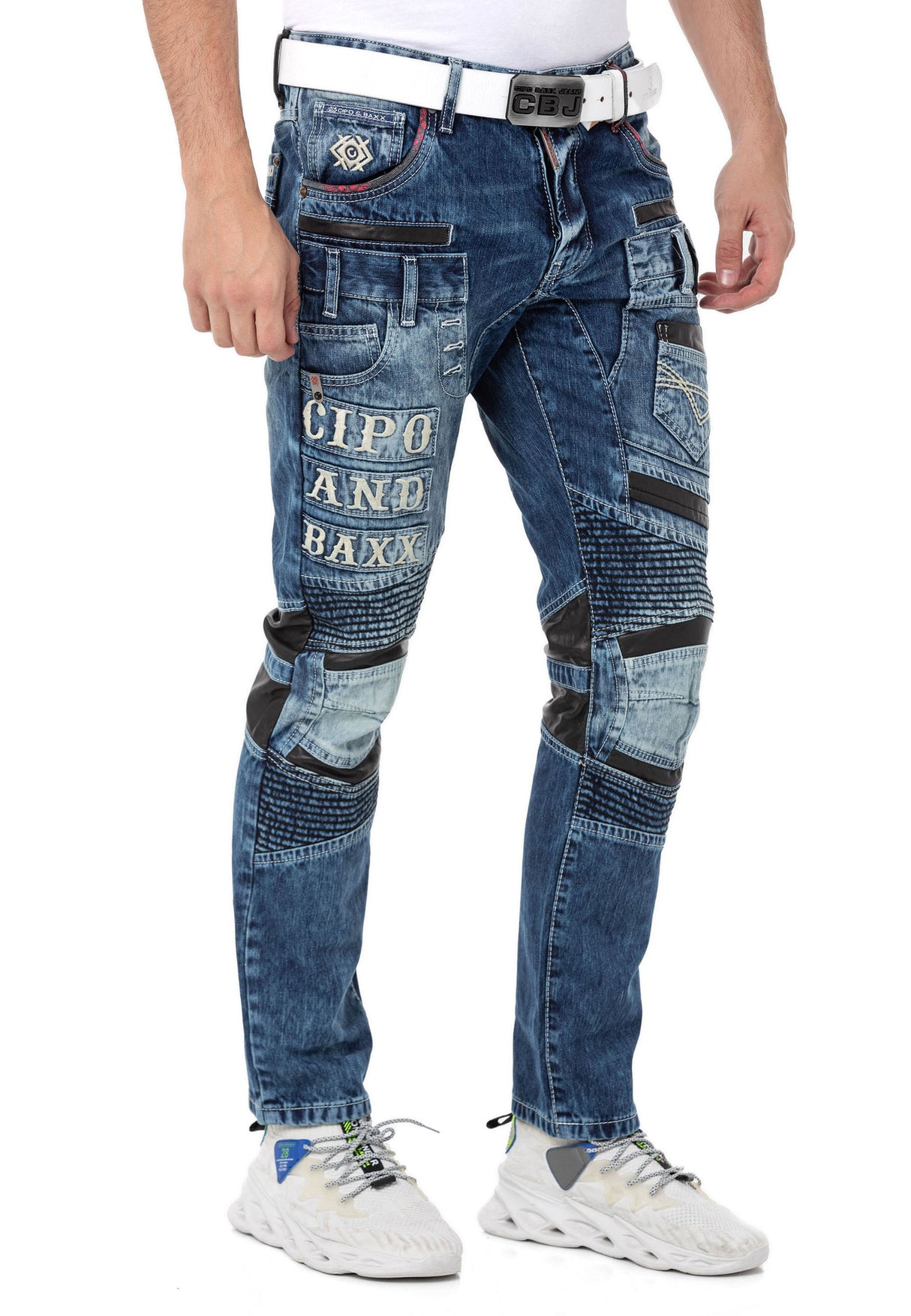 CD637 Herren bequeme Jeans im coolen Look