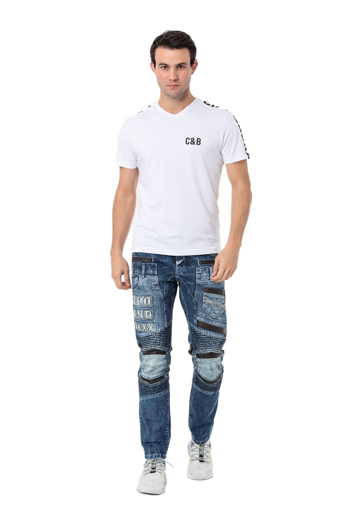 CD637 Herren bequeme Jeans im coolen Look