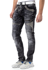 CD732 Jeans confortables pour hommes au look extravagant