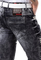 CD732 Men's comfortable jeans in an extravagant look