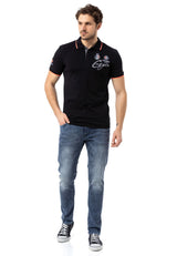 CD811 Men's Straight jeans with trendy decorative stitching