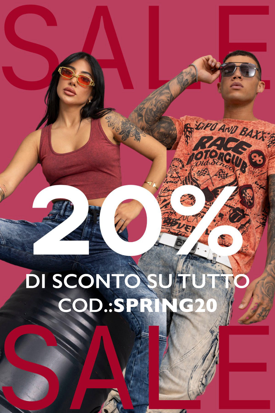 20% su tutto il tuo ordine 