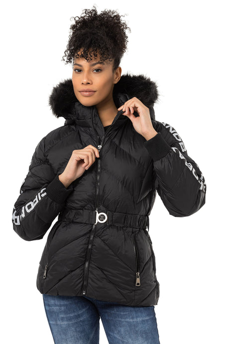 WM133 women's winter jacket with belt