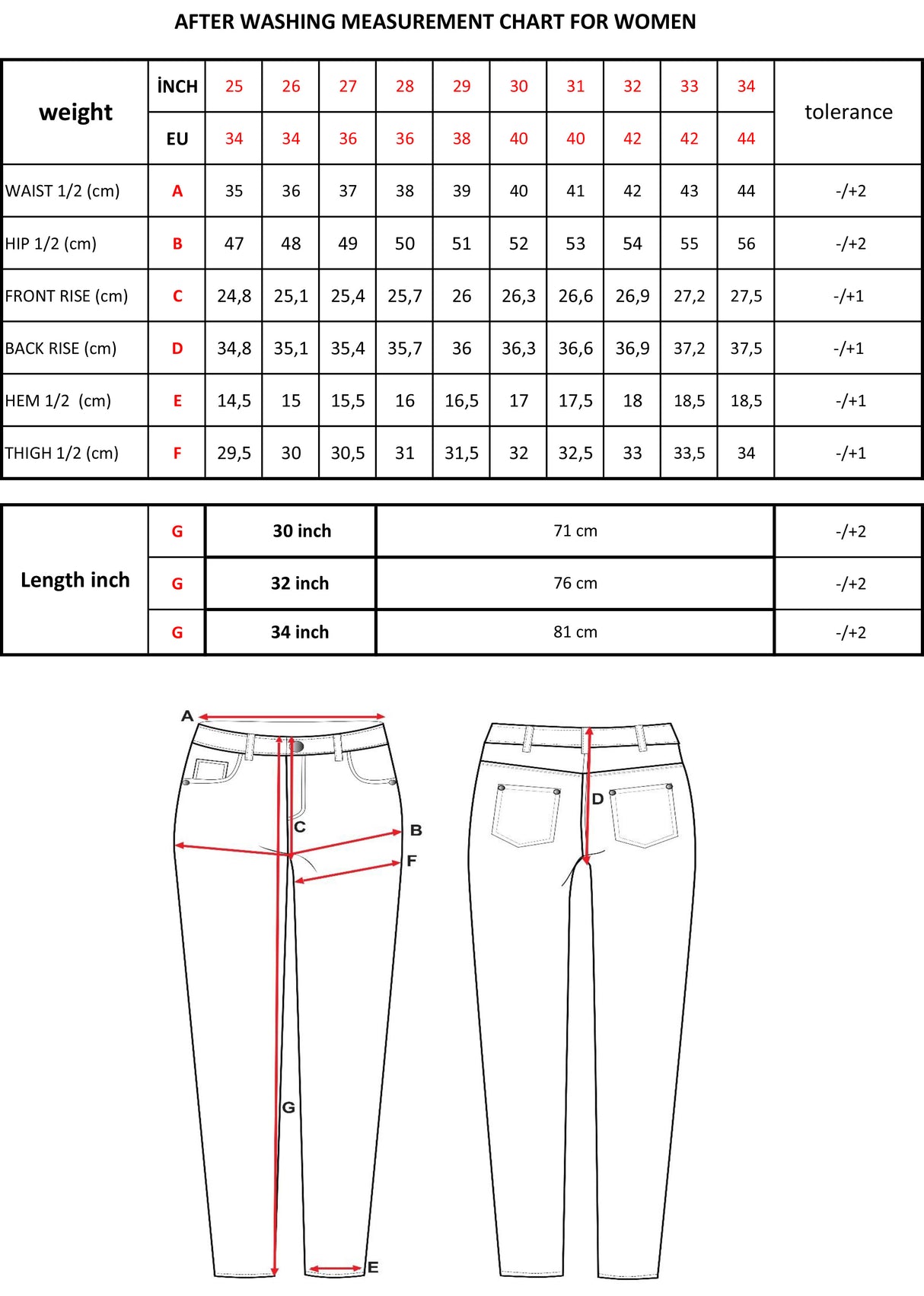 WD119 Women Jeans cómodos con lavado sutil