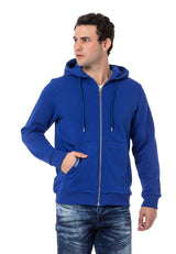 CL556 men's sweat jacket with hood