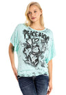 WT336 women T-shirt in an extravagant look