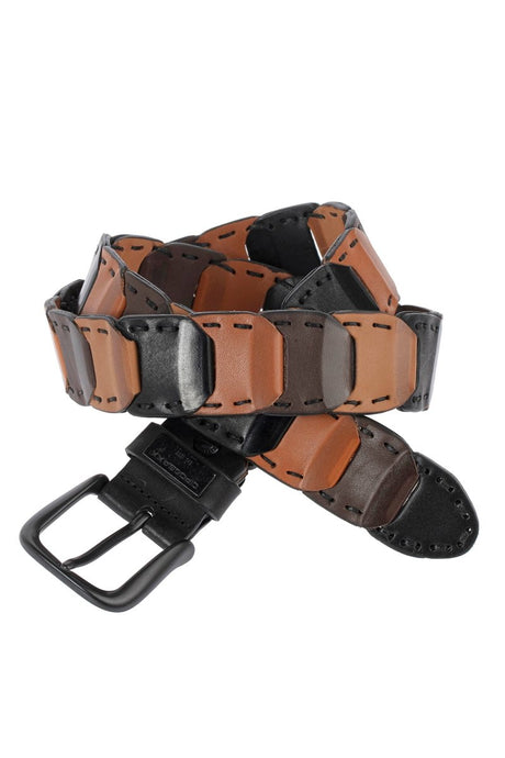 CG104 Men's Leather Belt In A Fancy Design