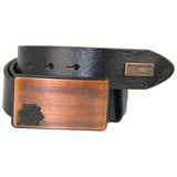 C44857 cinturón de cuero auténtico para hombres 