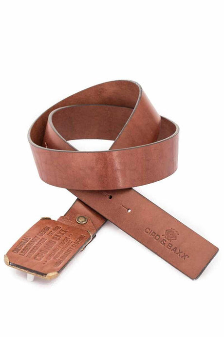 Cinturones de cuero para hombres CG154 con gran hebilla
