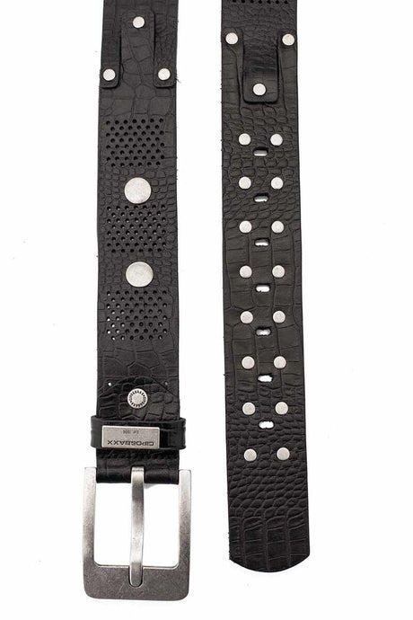 Cinturones de cuero para hombres CG158 con remaches fríos